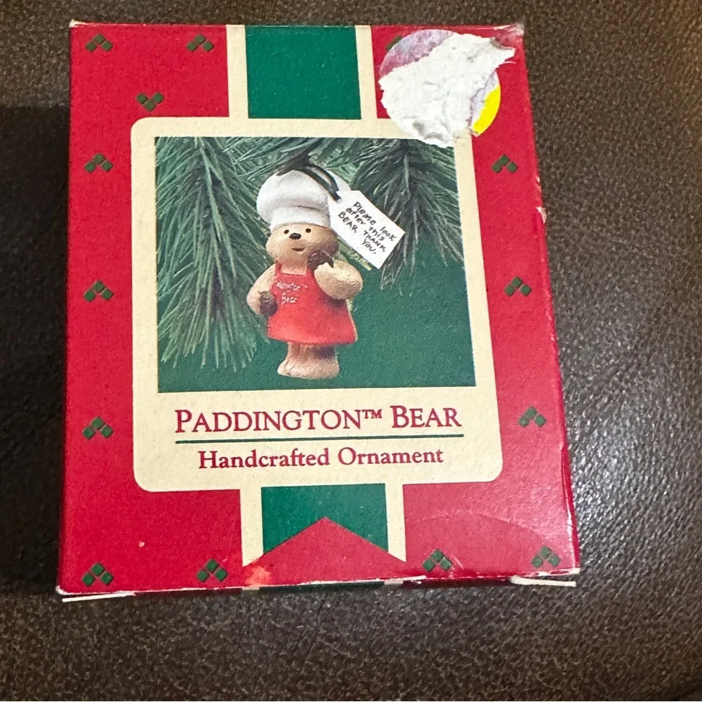 Hallmark Keepsake Ornament 1987‎ Paddington Bear Chef w Box Tag